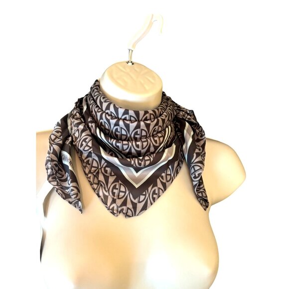 Giani Bernini Logo Diamond Printed Bandana Scarf, Gray, 24" x 24" - Picture 11 of 12